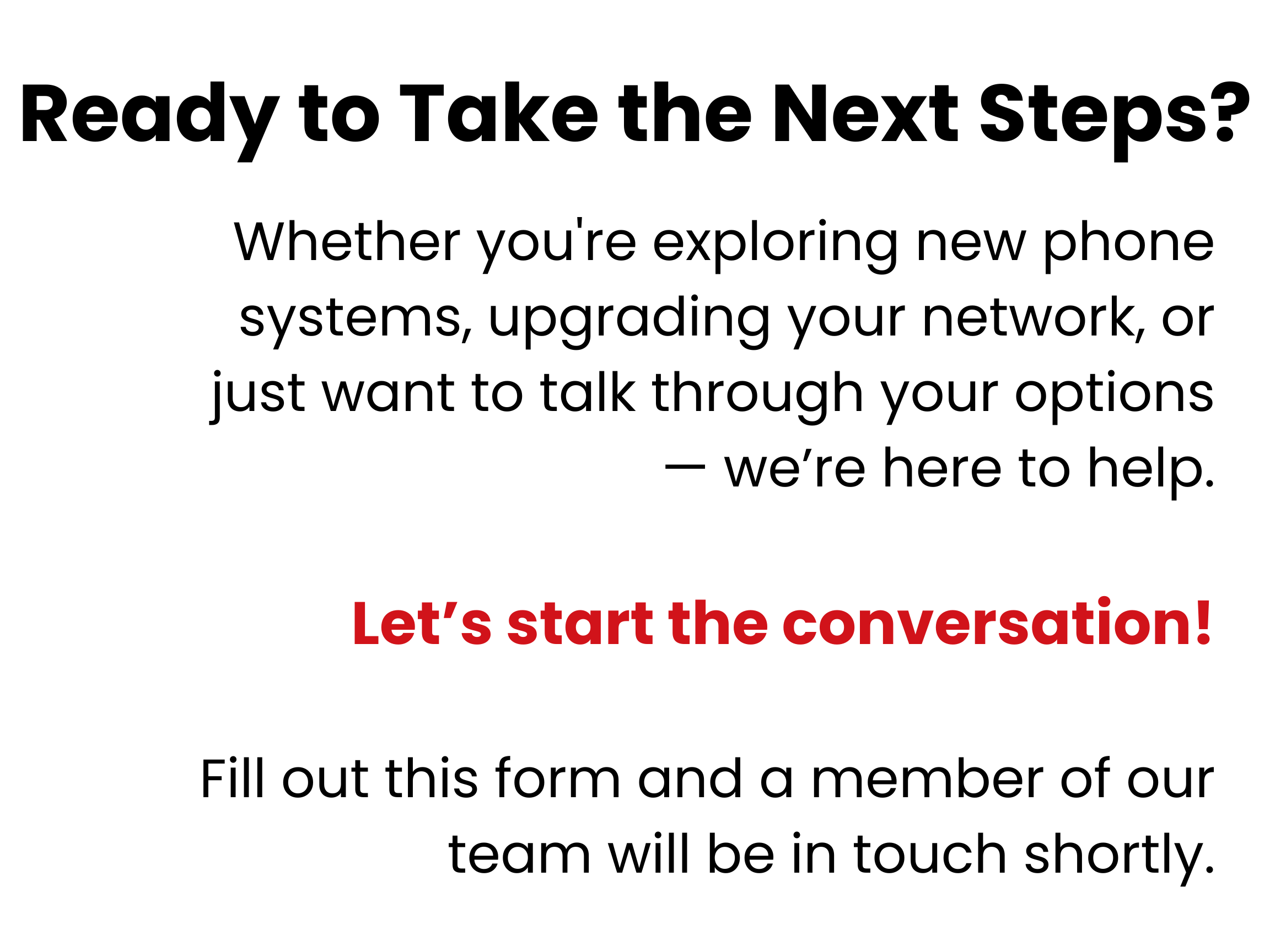 Houston TechSys IT services - Ready to Take the Next Steps