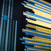 Close-up of a video editing timeline on a computer screen, showcasing modern technology. Close-up of a video editing timeline on a computer screen, showcasing modern technology.